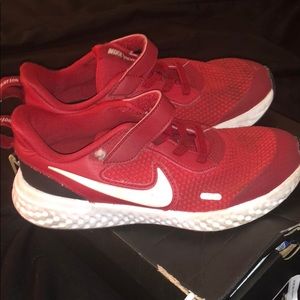 Red Nike sneakers